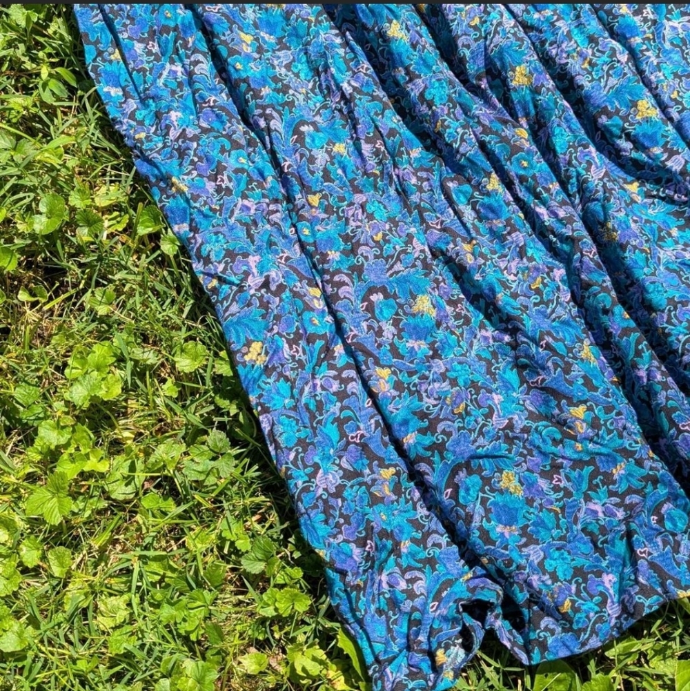 90s Deadstock Express Compagnie International Floral Maxi Skirt - Picture 3 of 6